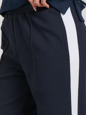 The Lola Pant - French Navy & Ivory