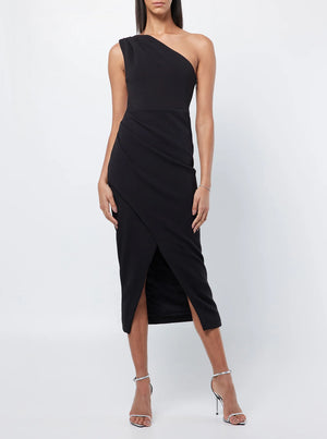 Fade Into You Midi Dress - Black