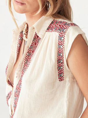 Mafalda Blouse - Red Wine