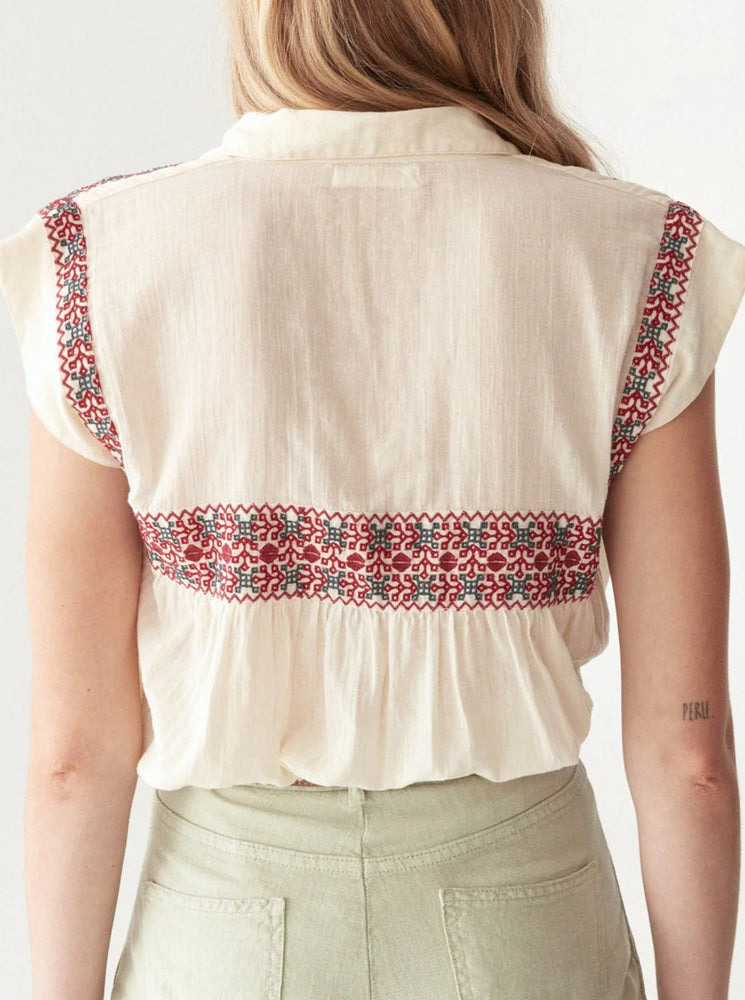 Mafalda Blouse - Red Wine