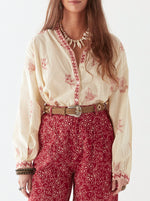 Margaux Blouse - Simple Red