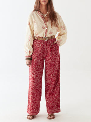 Margaux Blouse - Simple Red