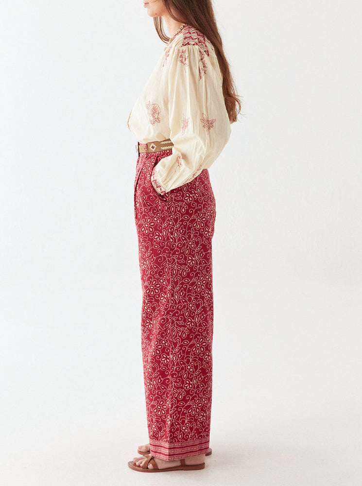 Margaux Blouse - Simple Red