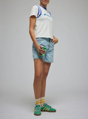 Mi Scusi Baby Tee - Warm White