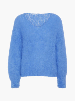 Milana LS Mohair Knit - Sky Blue