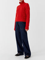Oslo Knit Pullover - Flame