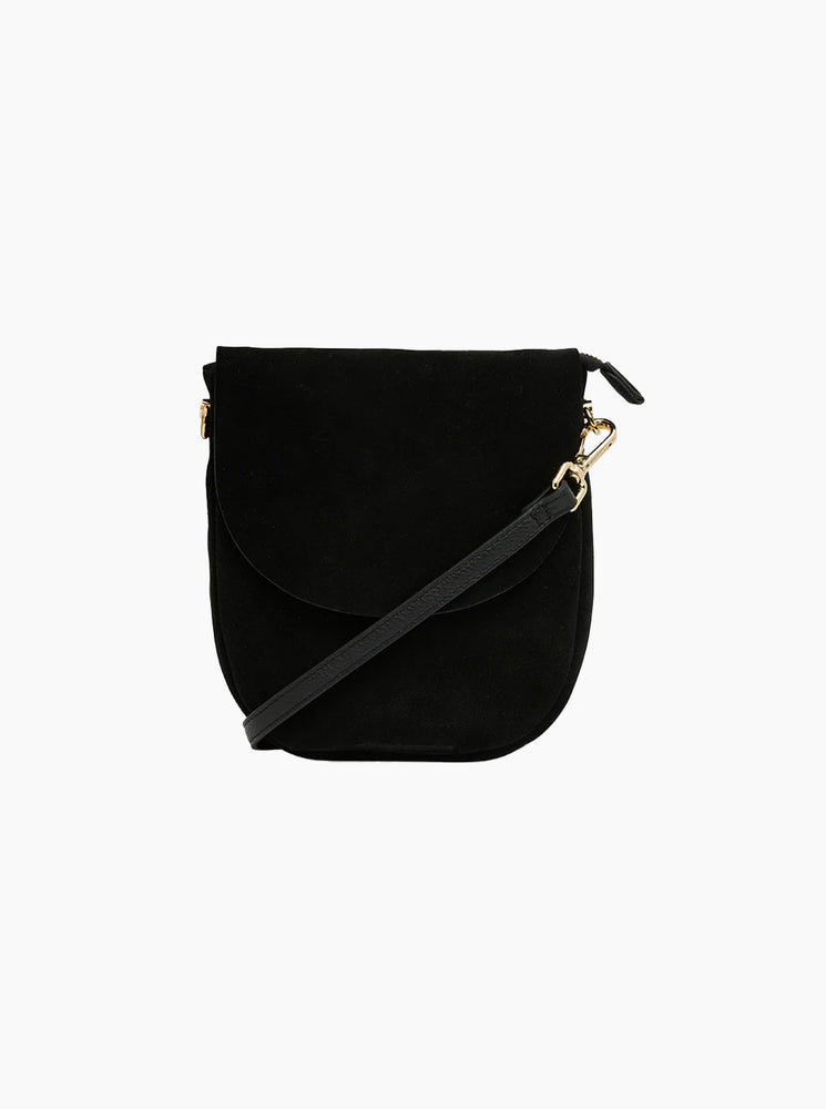 Phoebe Pouch - Black Suede