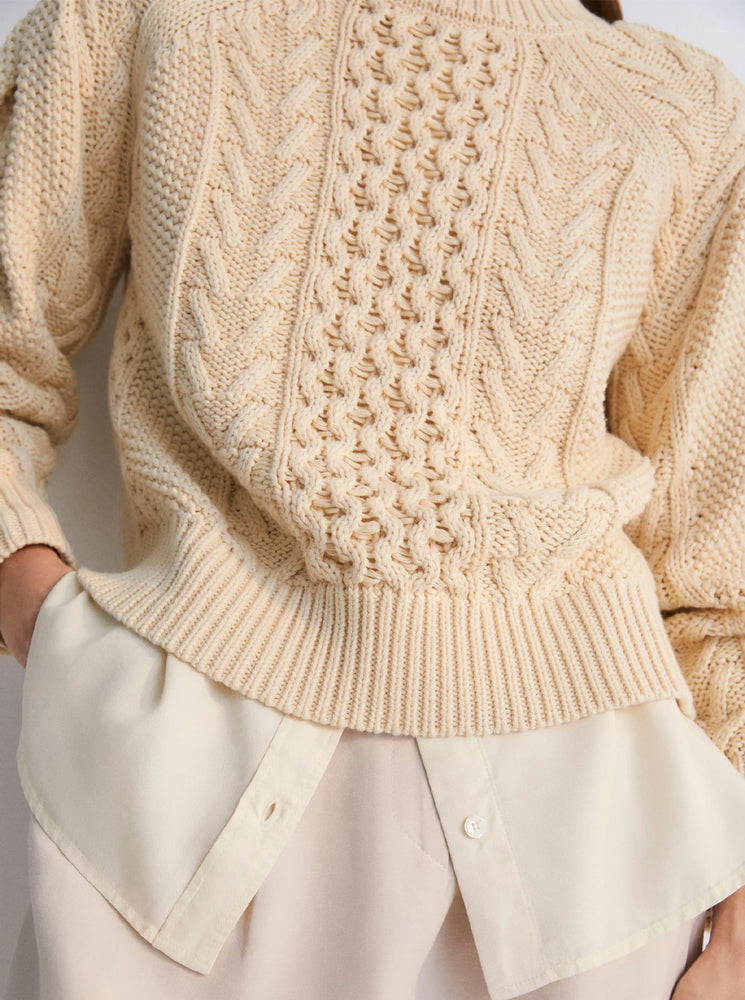 Quios Woman Jumper - Macadamia