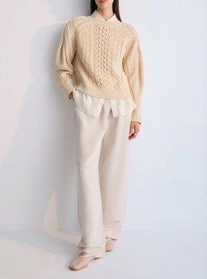 Quios Woman Jumper - Macadamia