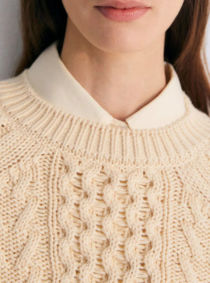 Quios Woman Jumper - Macadamia