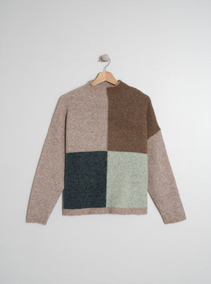 Perkins Multicolor Sweater - Beige