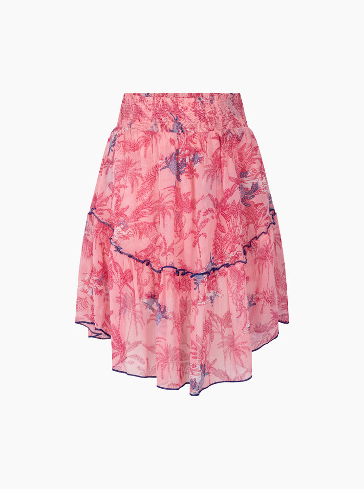 Palm Mini Skirt - Pink Multi