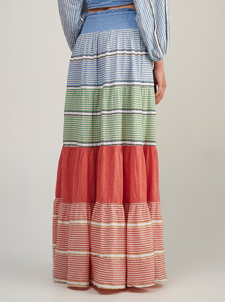 Zakar Maxi Skirt - One Color Blue