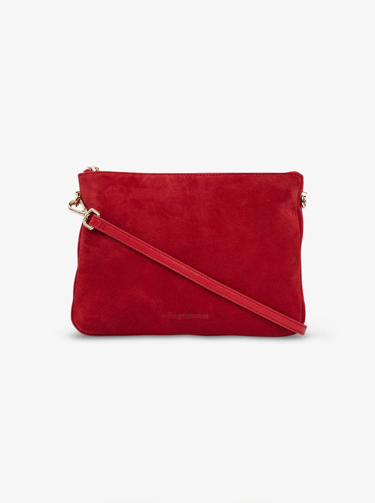 Samantha Crossbody - Red Suede