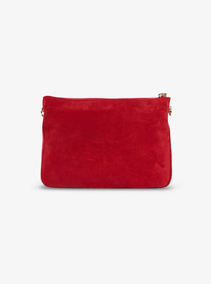 Samantha Crossbody - Red Suede