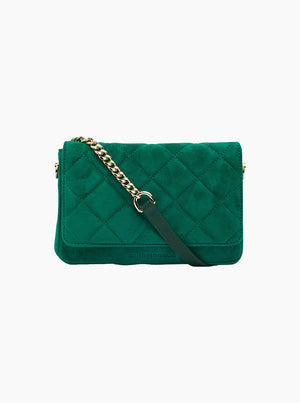 Sarah Crossbody - Emerald Suede