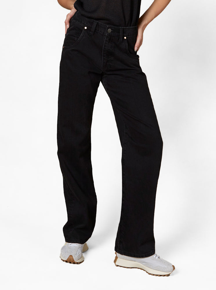 Seville Straight Leg Black Jean - Wash Black