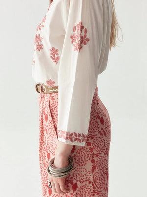 Shyla Blouse - Chikan Blossom