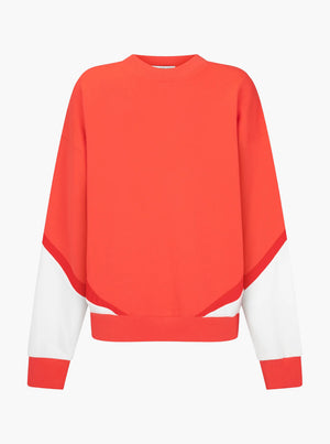 Splice Sweatshirt - Coral