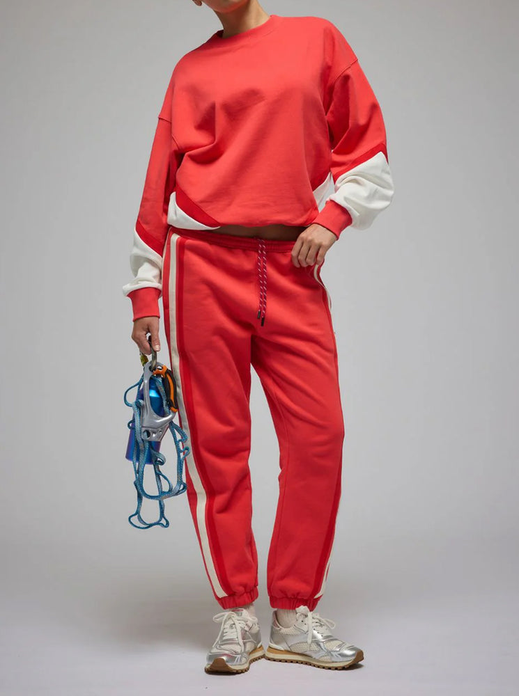 Splice Sweatshirt - Coral