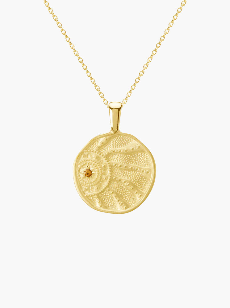 Sun Spirit Necklace - 18 KT Yellow Gold Plate