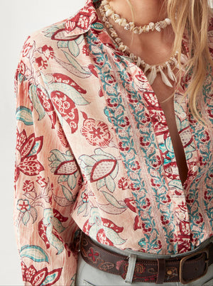 Tito Blouse - Tropicana Shrimp