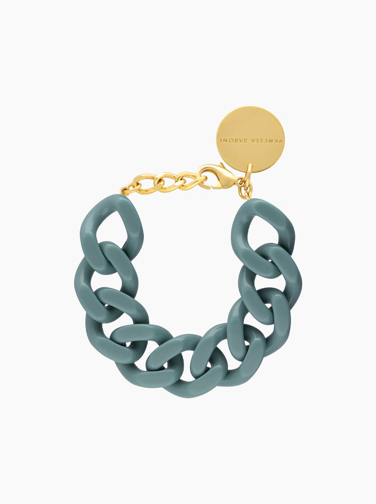 Flat Chain Bracelet - Winter Mint