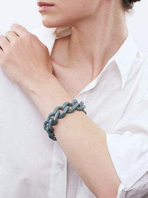 Flat Chain Bracelet - Winter Mint