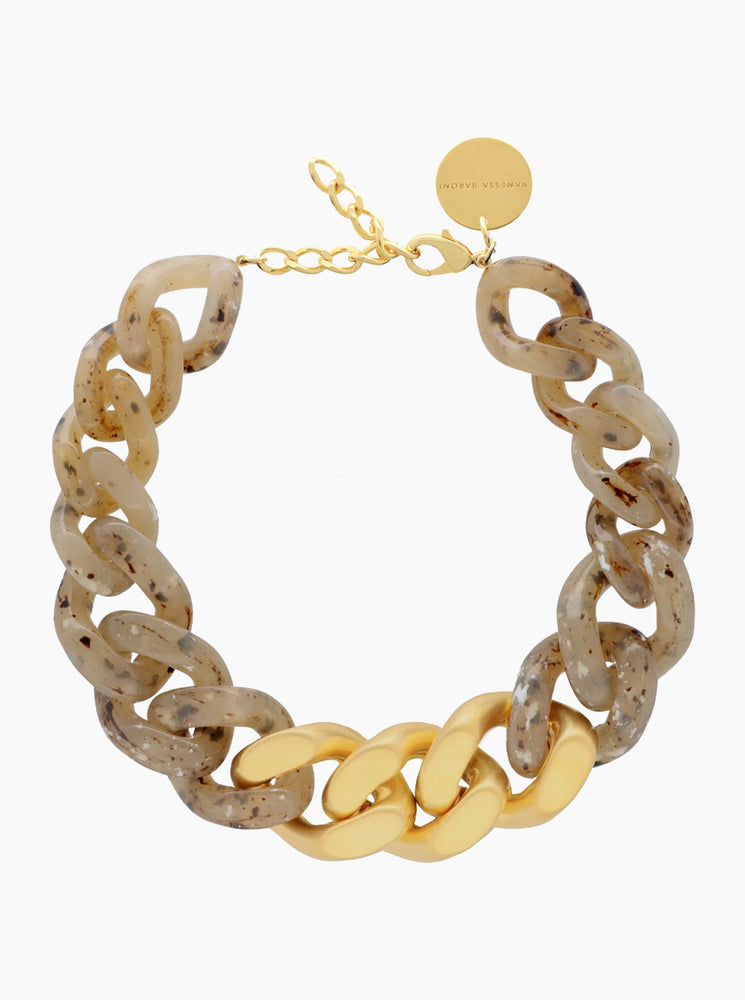 GREAT Necklace With Gold - Light Bernstein