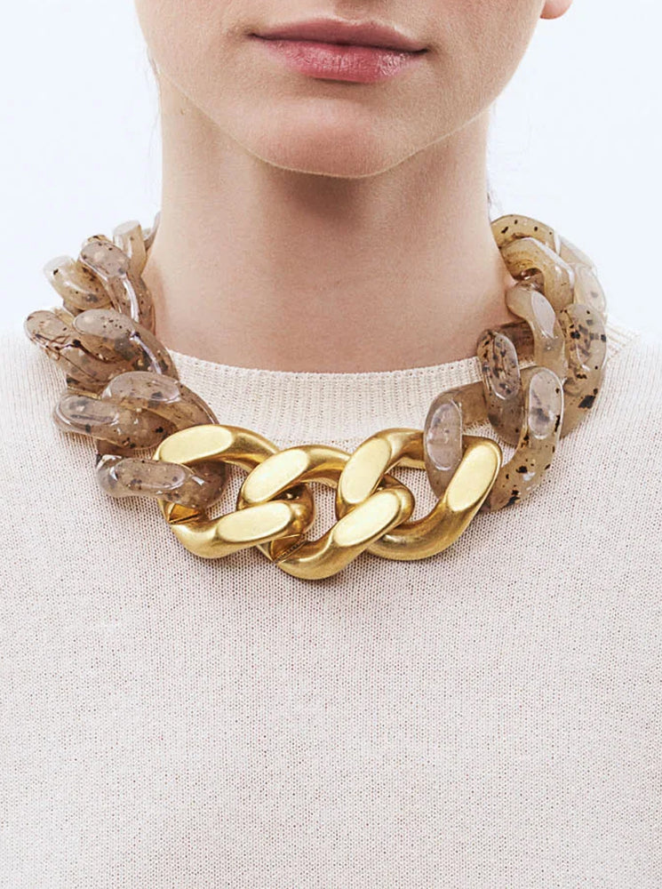 GREAT Necklace With Gold - Light Bernstein