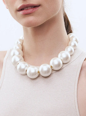 Beads Necklace - Pearl