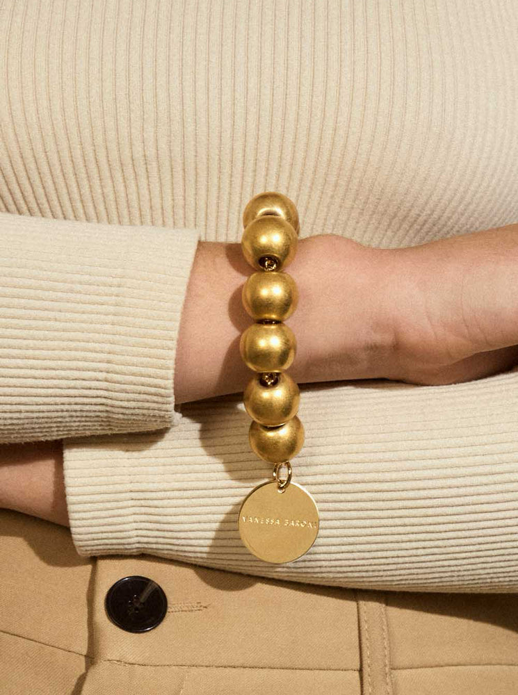Beads Bracelet - Vintage Gold