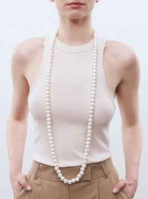 Pearl Necklace Long - Pearl