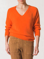 Fluor V-Neck Sweater - Coral