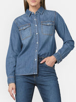 Valiant Blue Denim Shirt - Mid Blue
