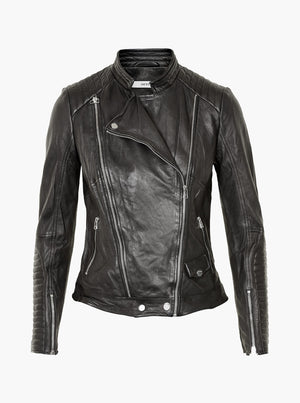 ElectraGZ Leather Jacket - Black