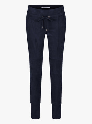 Candice Velour Jogger Pant - Marine