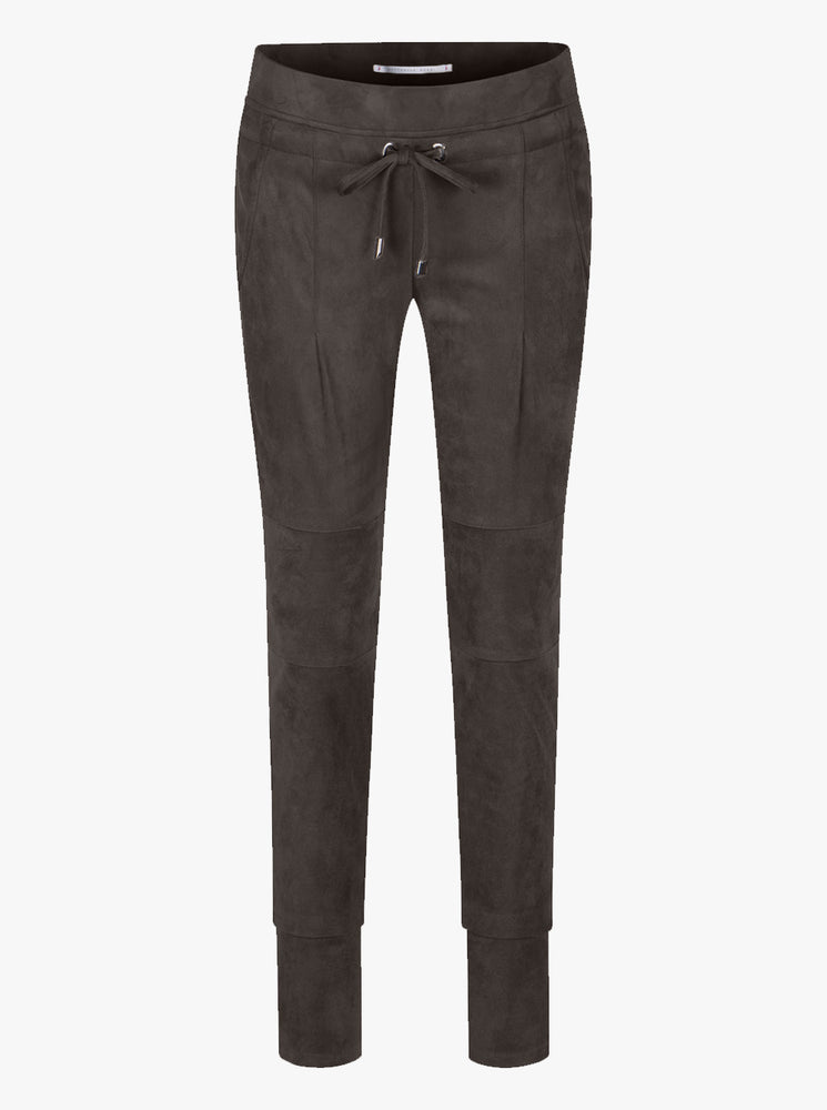 Candice Velour Jogger Pant - New Khaki