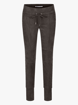 Candice Velour Jogger Pant - New Khaki