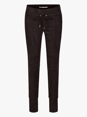 Candice Velour Jogger Pant - Tabak