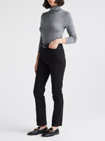 Turtle Neck Merino Tee - Mid Grey