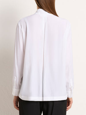 Bevel Neck Shirt - White