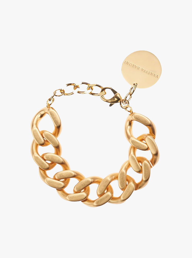 Flat Chain Bracelet - Gold Vintage