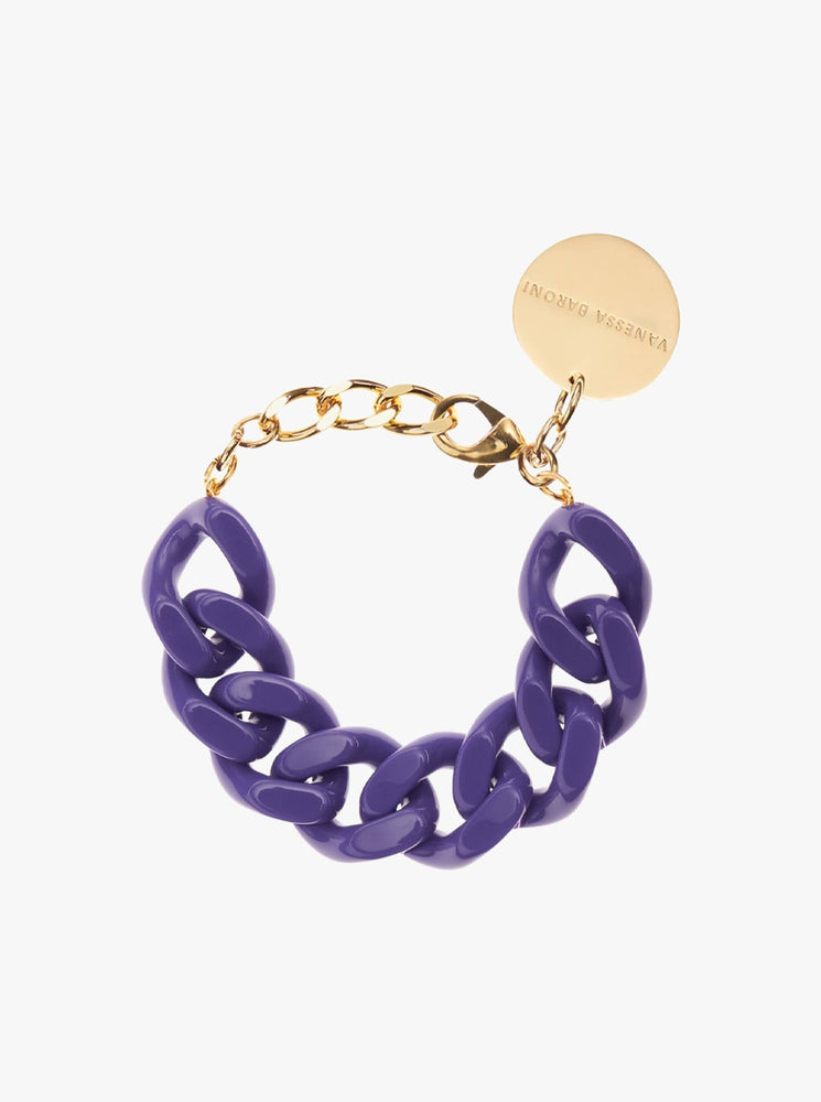 Flat Chain Bracelet - Violet