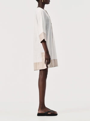 Malia Dress - White/Natural