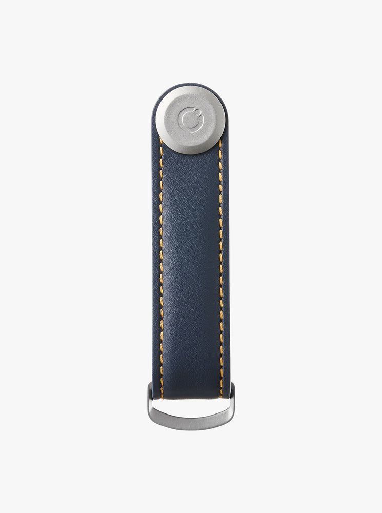 Key Organiser Leather - Navy/Tan