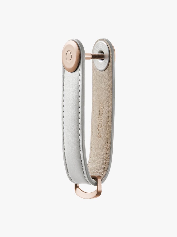 Key Organiser Leather - Stone/Grey