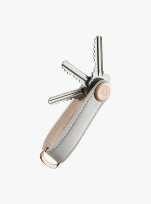 Key Organiser Leather - Stone/Grey