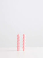 2 Volute Candles - Pink