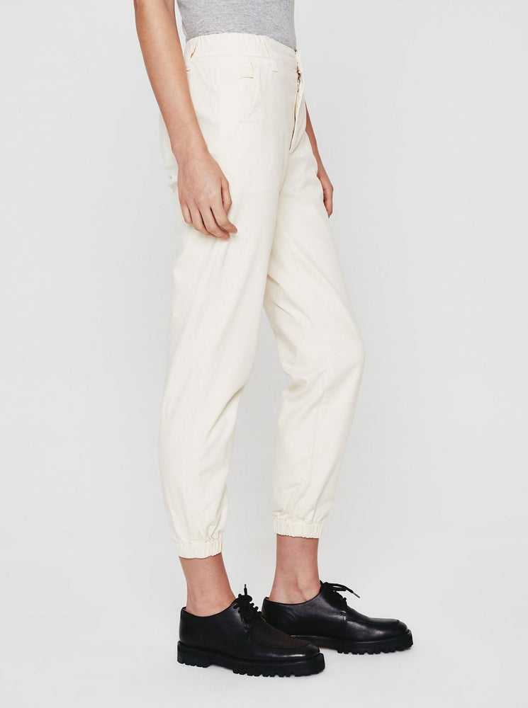 Caden Jogger - White Cream